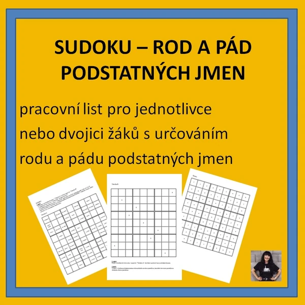 SUDOKU – ROD A PÁD PODSTATNÝCH JMEN
