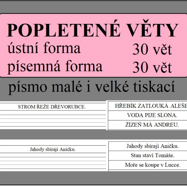 POPLETENÉ VĚTY