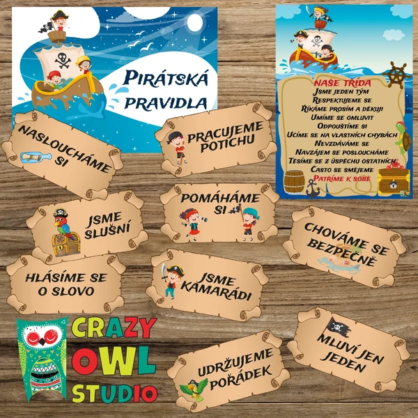 Pirátská PRAVIDLA TŘÍDY