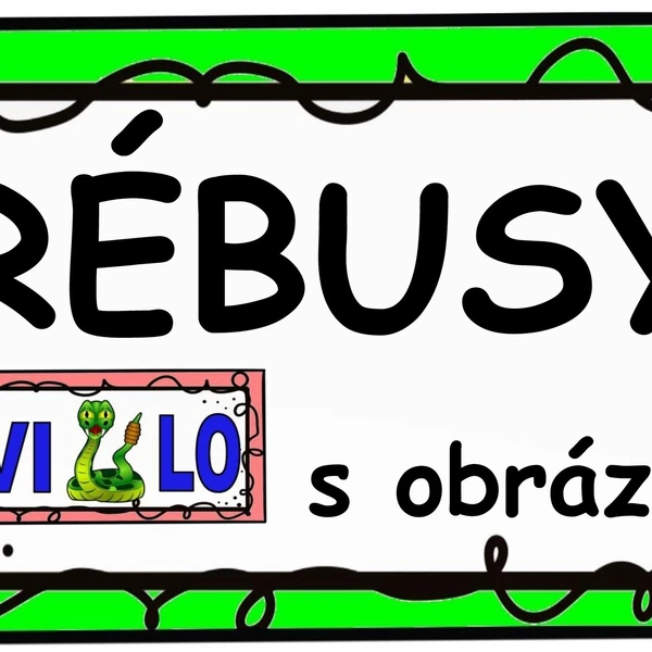 RÉBUSY S OBRÁZKY - 90 rébusů
