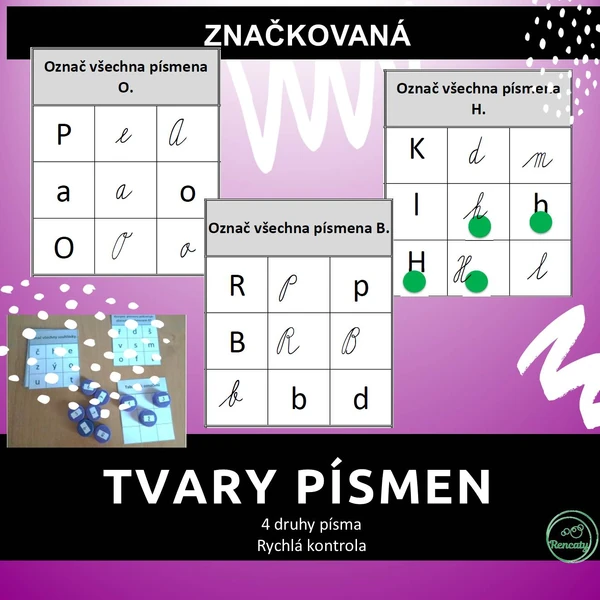 Značkovaná TVARY PÍSMEN