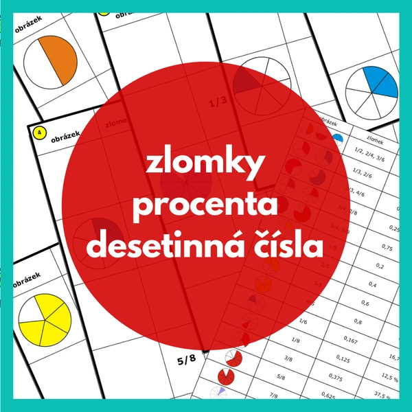 zlomky - procenta - desetinná čísla