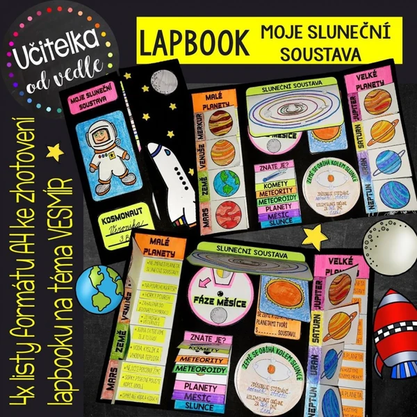 LAPBOOK MOJE SLUNEČNÍ SOUSTAVA