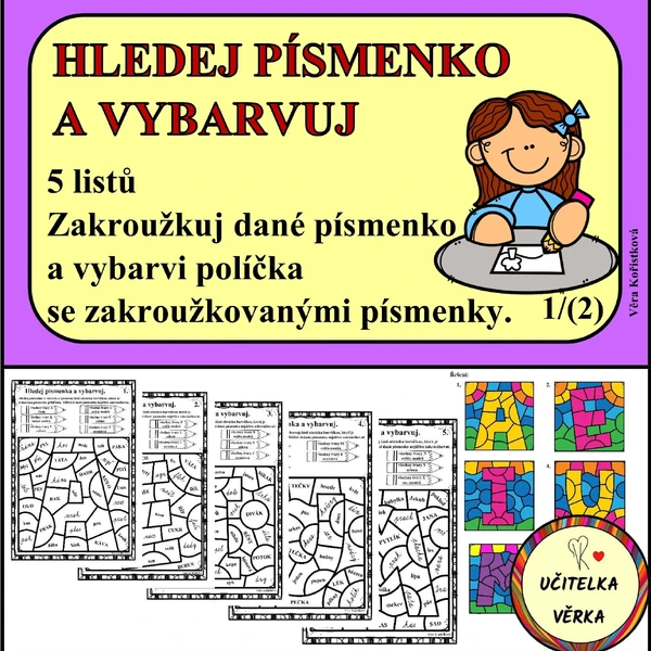 HLEDEJ PÍSMENKO A VYBARVUJ