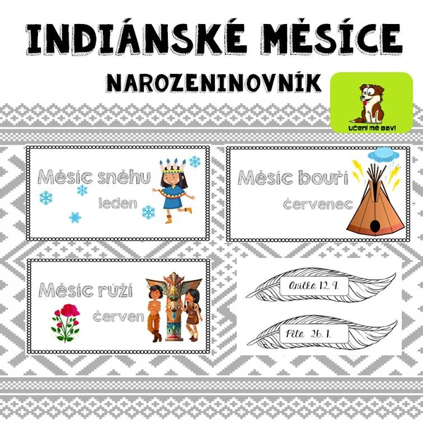 Indiánské měsíce (narozeninovník)
