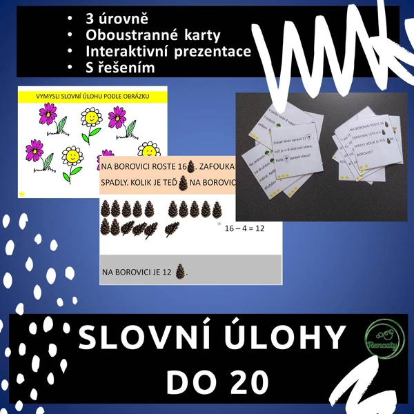 Malované slovní úlohy do 20