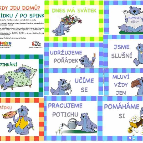 Kdy jdu domů? + pravidla třídy_svišť
