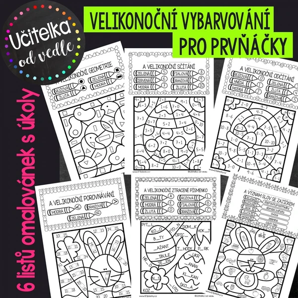 VELIKONOČNÍ VYBARVOVÁNÍ PRO PRVŇÁČKY