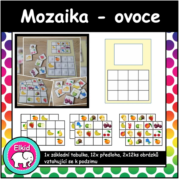 Mozaika - ovoce