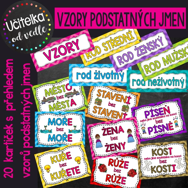 VZORY PODSTATNÝCH JMEN