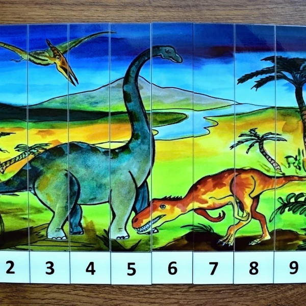 Obrázek podle čísel - DINOSAUŘI