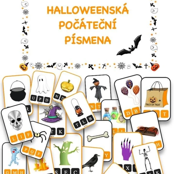 POČÁTEČNÍ PÍSMENO - HALLOWEEN
