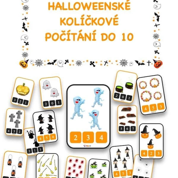 HALLOWEENSKÉ KOLÍČKOVÉ POČÍTÁNÍ DO 10
