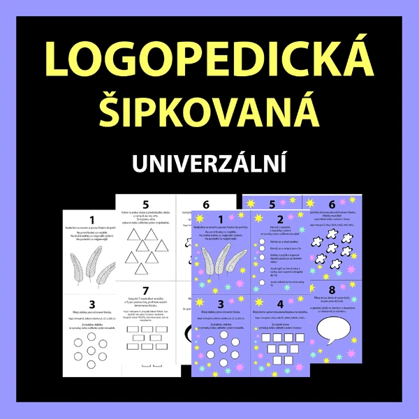 Logopedická šipkovaná univerzální