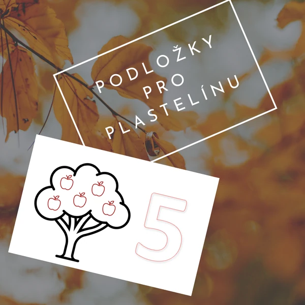 Čísla - podložky pro plastelínu PODZIM