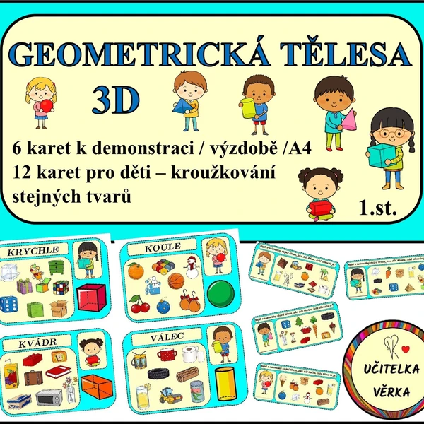 GEOMETRICKÁ TĚLESA - 3D