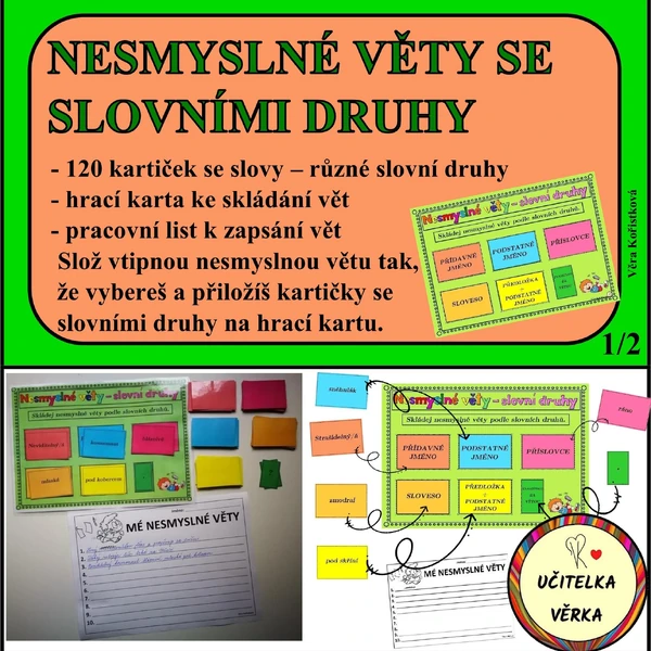NESMYSLNÉ VĚTY SE SLOVNÍMI DRUHY