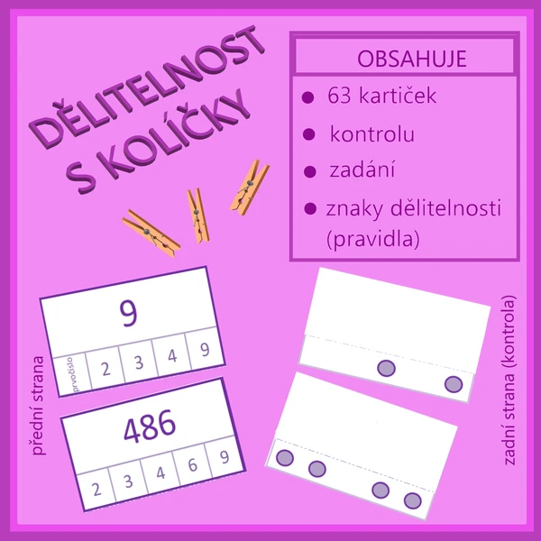 Dělitelnost s kolíčky