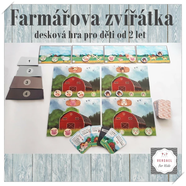 FARMÁŘOVA ZVÍŘÁTKA - desková kooperační hra