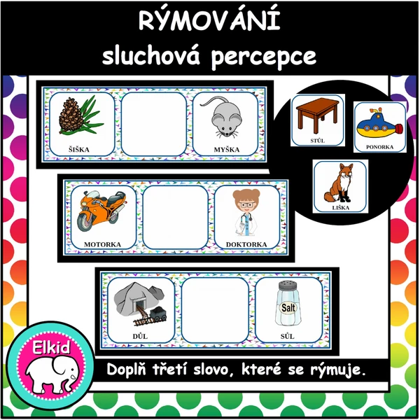 Rýmování - sluchová percepce