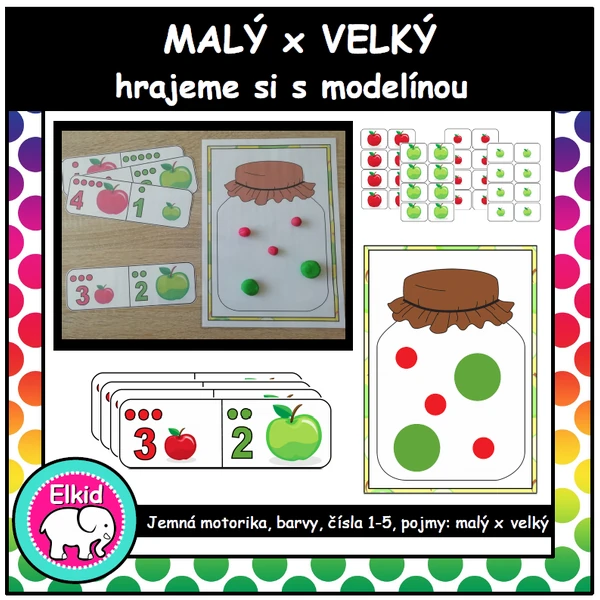 Malý x velký (hrajeme si s modelínou)
