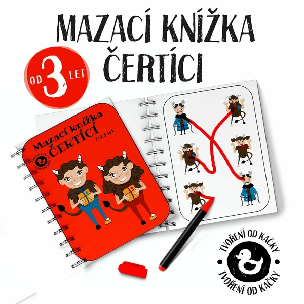 Mazací knížka ČERTÍCI od 3 let