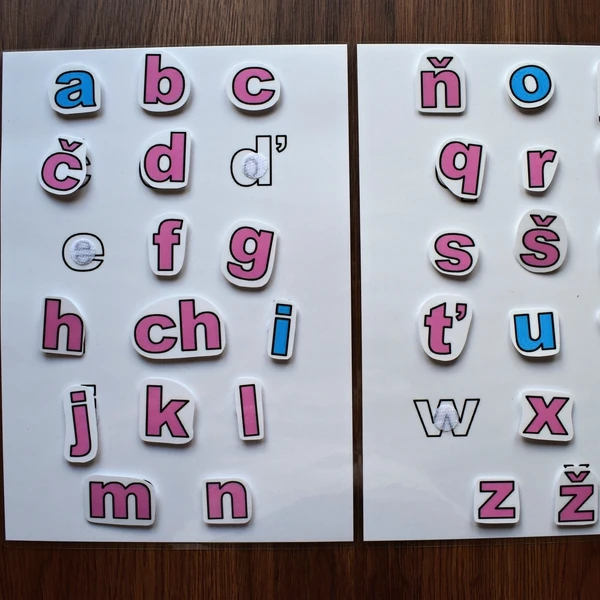ABECEDA malá tiskací - MONTESSORI VERZE
