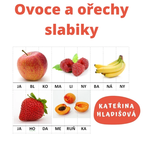 Ovoce a ořechy slabiky