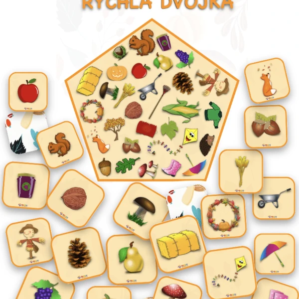 Rychlá dvojka - podzim (postřehová hra) + pexeso