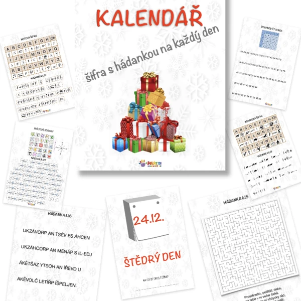 Adventní kalendář - zašifrované hádanky (cca 9+)