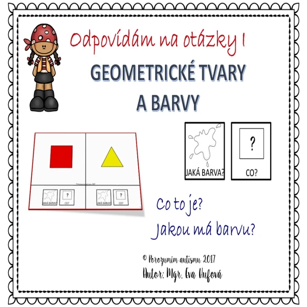 Pracovní sešit logopedie -Odpovídám na otázky 1 BARVY A TVARY