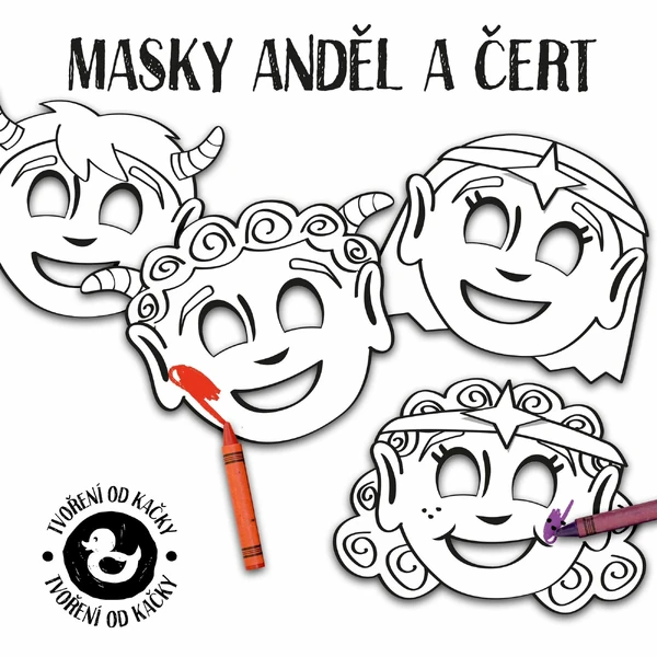 Masky ANDĚL A ČERT