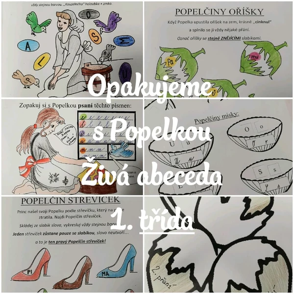 Opakujeme s Popelkou Živá abeceda 1. třída