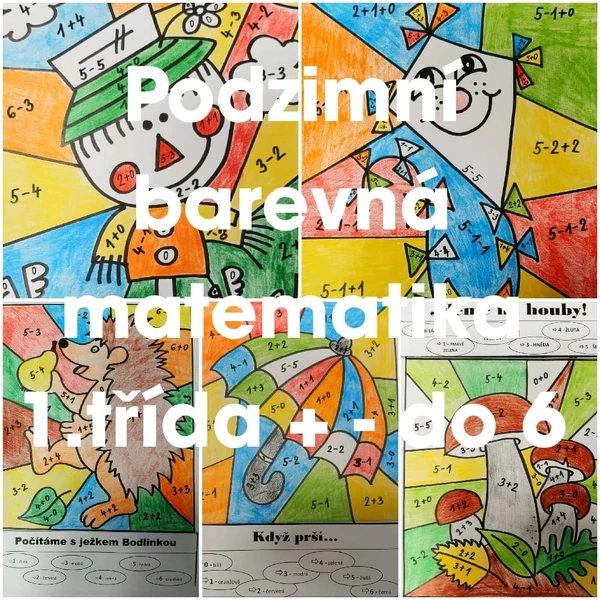 Podzimní barevná matematika pro 1. třídu