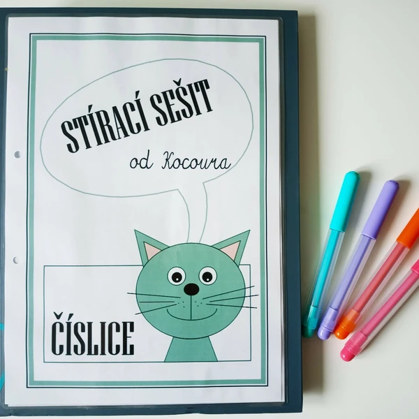 STÍRACÍ SEŠIT od Kocoura - ČÍSLICE