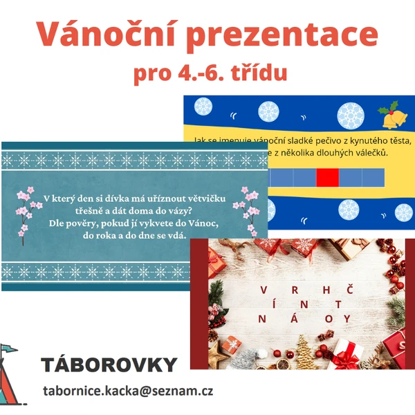 Vánoční prezentace pro 4.-6. třídu