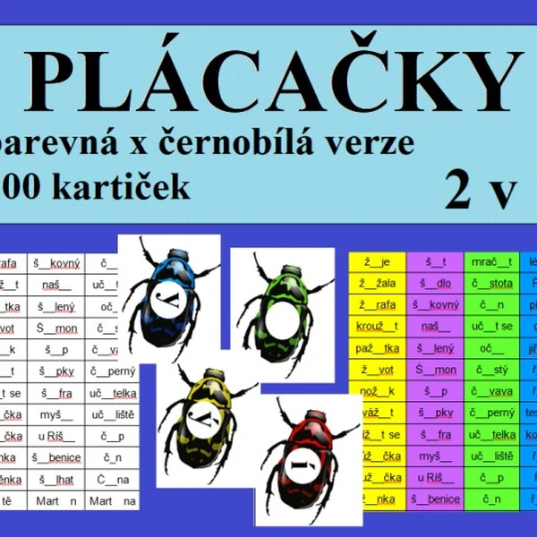 PLÁCAČKY - měkké a tvrdé souhlásky