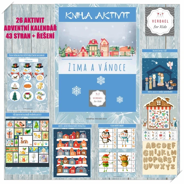 ZIMA A VÁNOCE -kniha aktivit