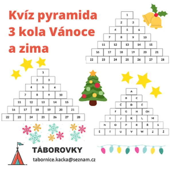 Kvíz pyramida 3 kola Vánoce a zima