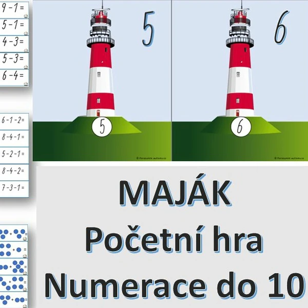 Maják početní hra- numerace do 10