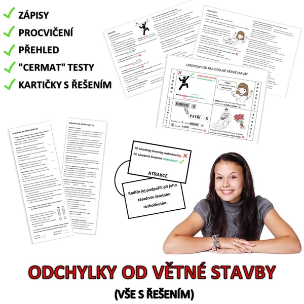 ODCHYLKY OD VĚTNÉ STAVBY (vše s řešením)