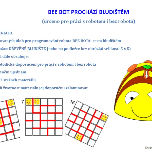 Programujeme s Bee botem - bludiště