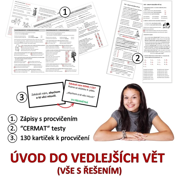 ÚVOD DO VEDLEJŠÍCH VĚT (vše s řešením)