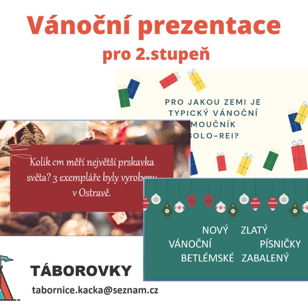 Vánoční prezentace pro 2. stupeň