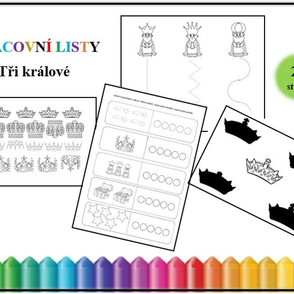 Tři králové - pracovní listy