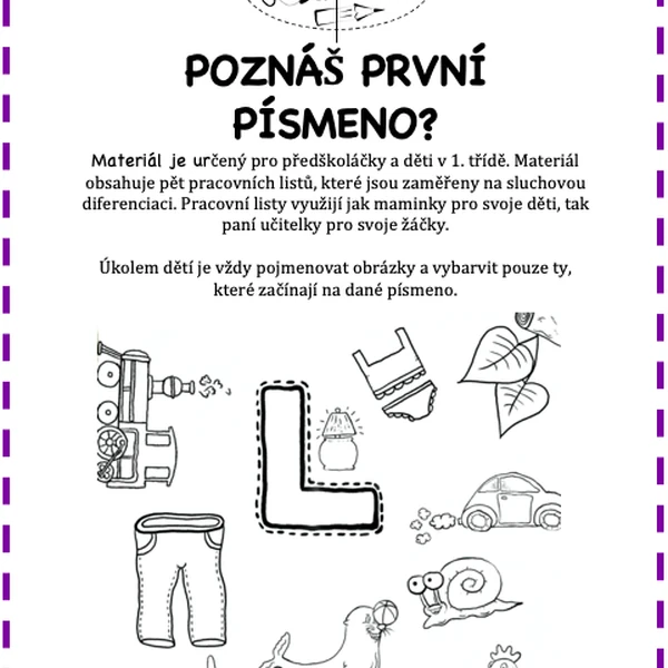 Poznáš první písmeno? 