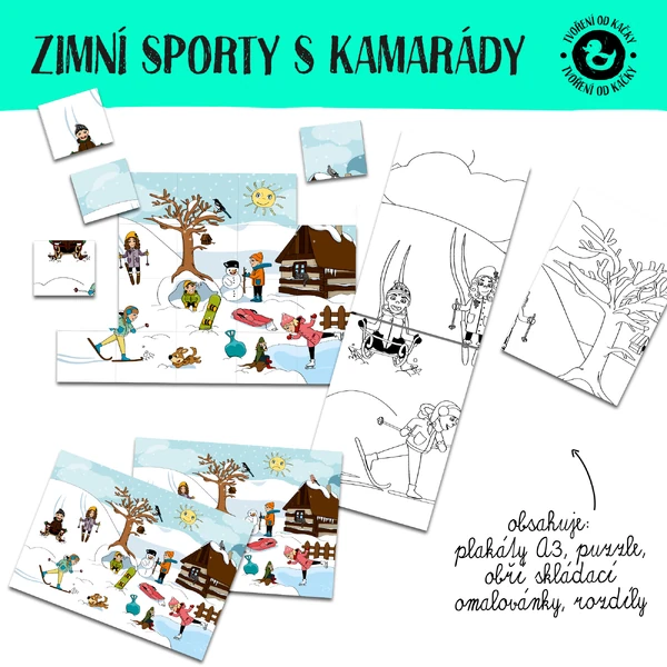Zimní sporty s kamarády