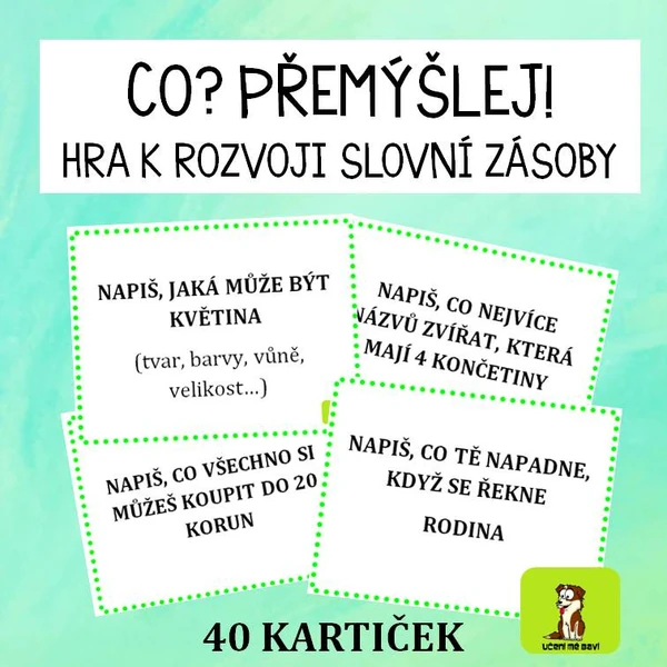 CO? PŘEMÝŠLEJ! ÚKOLY K ROZVOJI SLOVNÍ ZÁSOBY