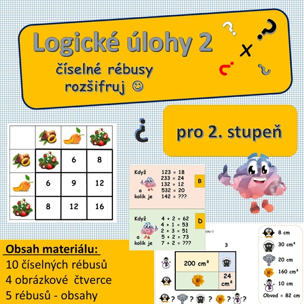 logické úlohy 2 pro 2. stupeň