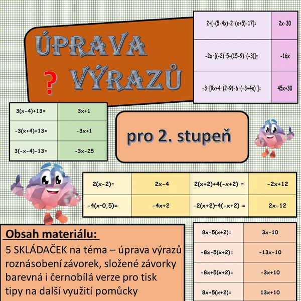 úprava výrazů pro 2. stupeň